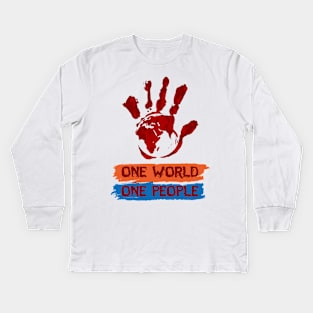 Flag-Smashers Kids Long Sleeve T-Shirt